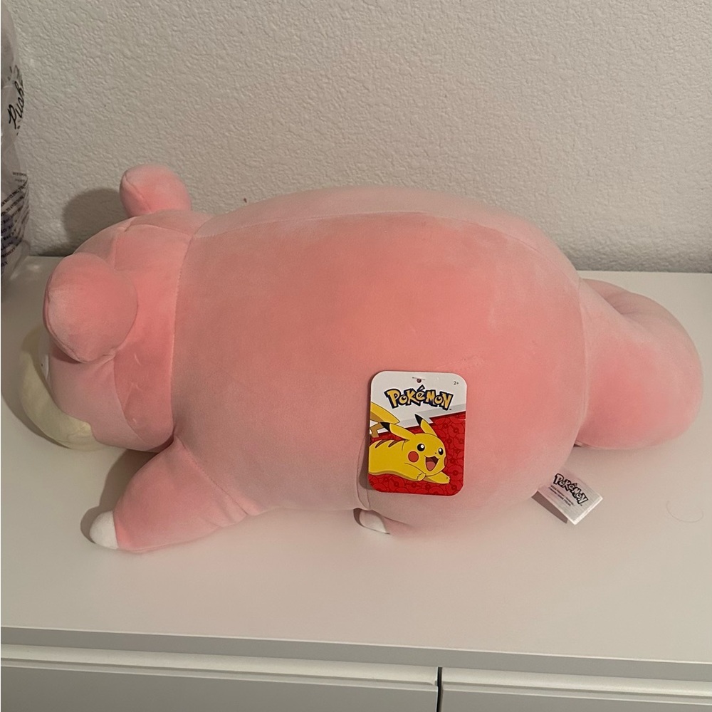 Pokémon Pink Sleeping Slowpoke Plush Toy 18” - Picture 4 of 4